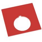Rockwell Automation 800H Legend Plate,Automotive,Blank,Red