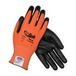 G-Tek® 3GX™ 19-D340OR/XS Unisex Cut Resistant Gloves, XS, Nitrile with Foam Grip Coating, Dyneema® Diamond, Knit Wrist Cuff, Resists: Abrasion, Chemical, Cut, Puncture, Tear, UV and Water, ANSI Cut-Resistance Level: A4