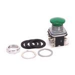 Rockwell Automation 800T-D1B Non-Illuminated Pushbutton, 30.5 mm, 2NO-2NC Contact Configuration, Mushroom Head Operator, Green