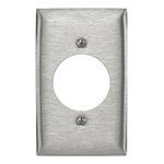 Bryant Electric SS725 Standard Wallplate, 1 Gang, 4.5 in H x 2.87 in W, 302/304 Stainless Steel