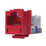 PREMISE WIRING XCELERATOR™ HXJ6R25 Cat 6 Modular Jack, Keystone Mounting, 1 Ports, Thermoplastic, Red