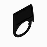 Allen-Bradley 800F-18BE288 800F PB, 22mm Accessory, Black with White Legend Text, 30x50 mm Legend Plate Only, Blank or Custom Text, English, DRIVE  STOP