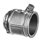 Bridgeport® 507-DC2 Connector With Straight Set Screw, 1/2 in Trade, Die Cast, Zinc Plated