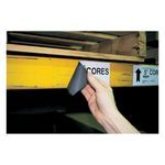 Brady® B30C-4250-509-WT Magnetic Printer Label, 25 ft H x 4-1/4 in W, White Legend/Background, B-509 Polyester
