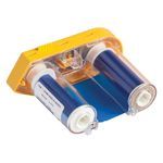 Brady® M61-R4410-BL R4400 One-Color Printer Ribbon, 75 ft L x 2 in W, Resin, Blue