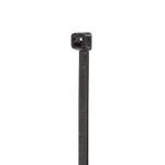 NSI 11500 1-Piece Bent Tail Cable Tie, 11 in L x 0.187 in W x 0.052 in THK, Nylon, UV Black