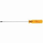 Klein® A216-8 Screwdriver, Cabinet Point, 1/8 in Point, Steel Shank, 11 in OAL, Plastic Handle, Black Oxide/Nickel Chrome Plated, Specifications Met: ASME Specified, Insulated: No