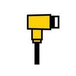 Turck Microfast® WKB 3T-2/XOR Irradiated Single End Standard Duty Cordset, 1/2 in Connector, Right Angle Female Connector, 2 m Cable Length, 3 Pole