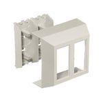 PREMISE WIRING Super BaseTrak® PS3FCIB2G 2-Gang Extruded Full Capacity Non-Metallic Standard Device Box