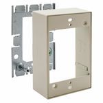 Bryant Electric HBL5751IV HBL500 1-Gang Extension Box, 2.82 in L x 1.38 in W x 4.54 in H, Steel, Ivory