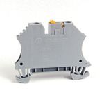 Rockwell Automation 1492-J IEC Terminal Block, Knife Disconnect Feed-Through, 4 mm (# 22 AWG - # 10 AWG) or 2.5 mm (# 22 AWG - # 12 AWG), With Test Plug Socket, Gray (Standard),