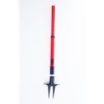 Banner Stakes PL4022 PLUS Red Plastic Stake, Includes: 1 PLUS Stanchion with removable spikeSuitable for Indoor/Outdoor Use
