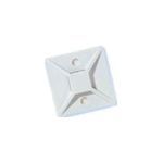 BURNDY® CTB125AA4C Cable Tie Mounting Base, 4-Way, Acrylic Adhesive Mount, 0.2 in W Tie, Natural