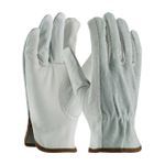 PIP® 993K/XL Unisex General Purpose Gloves, Drivers/Work, Keystone Thumb Style, XL, Grain Cowhide Leather Palm, Grain Cowhide Leather/Split Cowhide Leather/Kevlar®, Gray/Tan, Resists: Heat