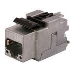 PREMISE WIRING NEXTSPEED® SJ6A2B Cat 6a Shielded Jack, Keystone Module, Zinc, Black