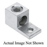 Panduit® LAMA500-38-6Y Single Barrel Mechanical Lug, 4 AWG to 500 kcmil Stranded Aluminum/Copper Conductor, 3/8 in Stud, 1 Bolt Hole, Aluminum