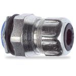 T&B® CHASE® 2631 Straight Liquidtight Cord Connector, 1/2 in Trade, Cable Openings: 1/8 to 1/4 in, Steel