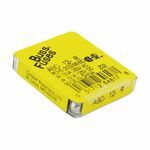 Bussmann ABC-12-R Small Dimension Fast Acting Fuse With Nickel Plated Brass End Caps, 12 A, 250 VAC/125 VDC, 750 A, 10 kA Interrupt, Cylindrical Body