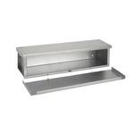 Hoffman F6624RTGV F40GT Econo Trough, 24 in L x 6 in W x 6 in H, Removable Cover, Steel