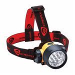 Streamlight® 61052 Septor® Lightweight Waterproof Headlamp With Elastic Head Strap and Hard Hats Strap, LED, Tough ABS Thermoplastic Housing, 120 Lumens