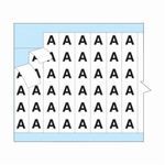 Brady® Porta-Pack® PWM-PK-14 Pre-Printed Wire Marker Book, 1-1/2 in L x 0.2 in W, Black on White Legend/Background, Vinyl Cloth