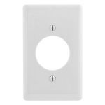 Bryant Electric NP720W Standard Wallplate, 1 Gang, 4.63 in H x 2.88 in W, Nylon, White