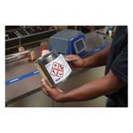 Brady® B30-260-7569-CLP1 GHS/CLP Pre-Printed Chemical Label, 2.17 in H x 3.35 in W, Legend: L1 Diamond + Text, Red on White Legend/Background, B-7569 Vinyl