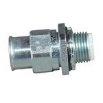 Appleton® STNM-125 Conduit Connector With Insulated Throat, 1-1/4 in Trade, Straight Angle, Steel