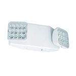 Compass® CU2SQ Emergency Light, 0.7 W Lamp, LED Lamp, 120/277 VAC, 2 Heads, Thermoplastic