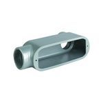 Killark® Duraloy® 5 OLB-9 O Series Type LB Raintight Conduit Body, 3-1/2 in Hub, 292 cu-in Capacity, Copper-Free Aluminum, Epoxy Powder Painted