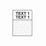 Brady® M-47-427 M Series Self-Laminating Cartridge Label, 1 in L x 1/2 in W, B-427 Vinyl, Black on White/Clear