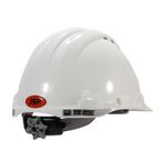 JSP® 280-AHS150V-50 280-AHS150V Head Protection Hard Hat, HDPE, Polyester Textile Strap Suspension, ANSI Electrical Class Rating: Class C, ANSI Impact Rating: Type II, Wheel Ratchet Adjustment