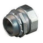 Appleton® CG-5075S Strain Relief Straight Cord Connector, 3/4 in Trade, Cable Openings: 1/2 to 5/8 in, Machined Steel, Natural