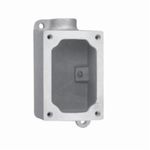 Bussmann FlexStation™ EDS271 Dead End Back Box, 3/4 in, 1 Gang, Electro-Galvanized