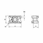 Kennametal® LNPU542SRGE/KC725M Mill 4-15™ Precision Ground Milling Insert, LNPU Insert, Manufacturer's Grade: KC725M, 90 deg Rectangle Shape