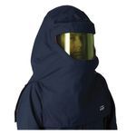 PIP® 9150-5236V Ultralight Ventilated Hood, Universal, Navy Blue, 32 in L, DuPont™ Protera®/Westex® UltraSoft®, 9/13 oz Fabric Weight