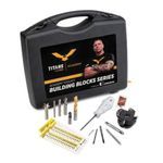 Kennametal® 6466039 20-Piece Center Cutting Square End Mill Set, 1/16 to 1/4 in Diameter Cutter, 2/3 Flutes, 1/2 in, 3/8 in, 1/8 in Shank Diameter, TiAlN Coated