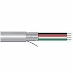 Alpha Wire 1293C SL001 Foil Shielded Multi-Conductor Cable, 300 VAC, (3) 22 AWG Stranded Tinned Copper Conductor, 1000 ft L