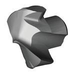 Kennametal® 3884837 KenTIP™ Replaceable Drill Tip, 0.405 in Dia, J Insert Seat, 140 deg Included Angle, For Use With: Modular Drills, ANSI Code: KTIP1030HPCCLM, Manufacturer's Grade: KC7410, PVD-AlCr Coated
