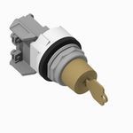 Allen-Bradley 800T-H3115D1V 800T PB, 30mm Selector Switch, 2 Position Selector Switch, Std Cam, No Guards on Terminals, 1 NO PenTUFF Contact, Maint., Lock Left, Std. Key, T112, Device with Packaging
