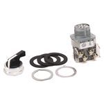 Allen-Bradley 800T-J20KC7 800T PB, 30mm Selector Switch, 3 Position Selector Switch, KC7 Cam, No Guards on Terminals, Knob Lever Spring Return > <, White Insert, Device with Packaging