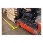 Brady® ToughStripe® 104342 Non-Reflective Floor Marking Tape, 100 ft L x 3 in W, Yellow, B-514 Polyester
