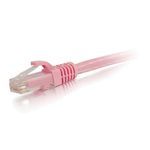 Quiktron® C2G® 00496 Snagless UTP Plenum Ethernet Network Patch Cable, Category: Cat 5e, 24 AWG Stranded Bare Copper Conductor, RJ45 Male Connector, 5 ft Cord Length