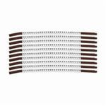 Brady® SCN15-7 Clip Sleeve™ Pre-Printed Wire Marking Sleeve, 0.154 to 0.177 in Wire, Nylon, 7 Legend