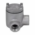 Crouse-Hinds Condulet® GUAL16 Type L Conduit Outlet Box With Cover, 1/2 in, 3 in Cover Opening, 13.3 cu-in Capacity, Electro-Galvanized/Aluminum Acrylic Painted