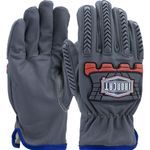 Ironcat® IC993KOAB/XL IC993KOAB Premium Grade Gloves, XL, Top Grain Goatskin Leather, Gray, Para-Aramid Lining