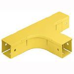 Panduit® Fiber-Duct™ FT2X2YL Horizontal Tee Fitting, For Use With 2x2 Fiber-Duct™ Fitting, ABS, Yellow