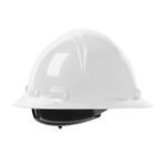 Dynamic™ Kilimanjaro™ 280-HP641R-01 Full Brim Non-Vented Hard Hat, SZ 6 Fits Mini Hat, SZ 8 Fits Max Hat, HDPE Shell, 4-Point Quick Release Suspension, ANSI Electrical Class Rating: Class E, ANSI Impact Rating: ANSI/ISEA Z89.1 Type I, Custom Logo Graphics