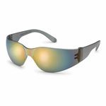 Gateway Safety® 461M StarLite® Unisex Safety Glasses, Scratch-Resistant Lens Coating, Red Mirror Lens, Frameless/Wraparound Frame, Gray Frame, Polycarbonate Frame, Polycarbonate Lens, Specifications Met: ANSI Z87.1