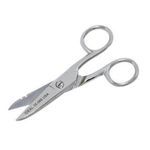 IDEAL® 35-088 Electrician's Scissor With Stripping Notch, 1 in Length of Cut, 5-1/4 in OAL, Carbon Steel Blade